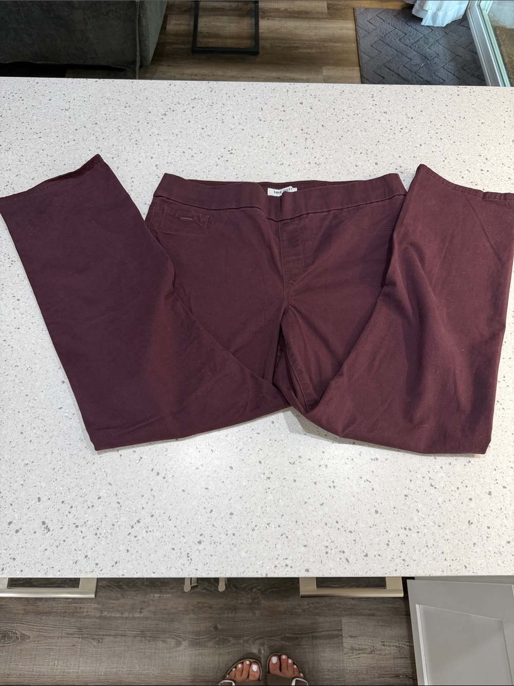 Nine West Plum Pull-On Pants